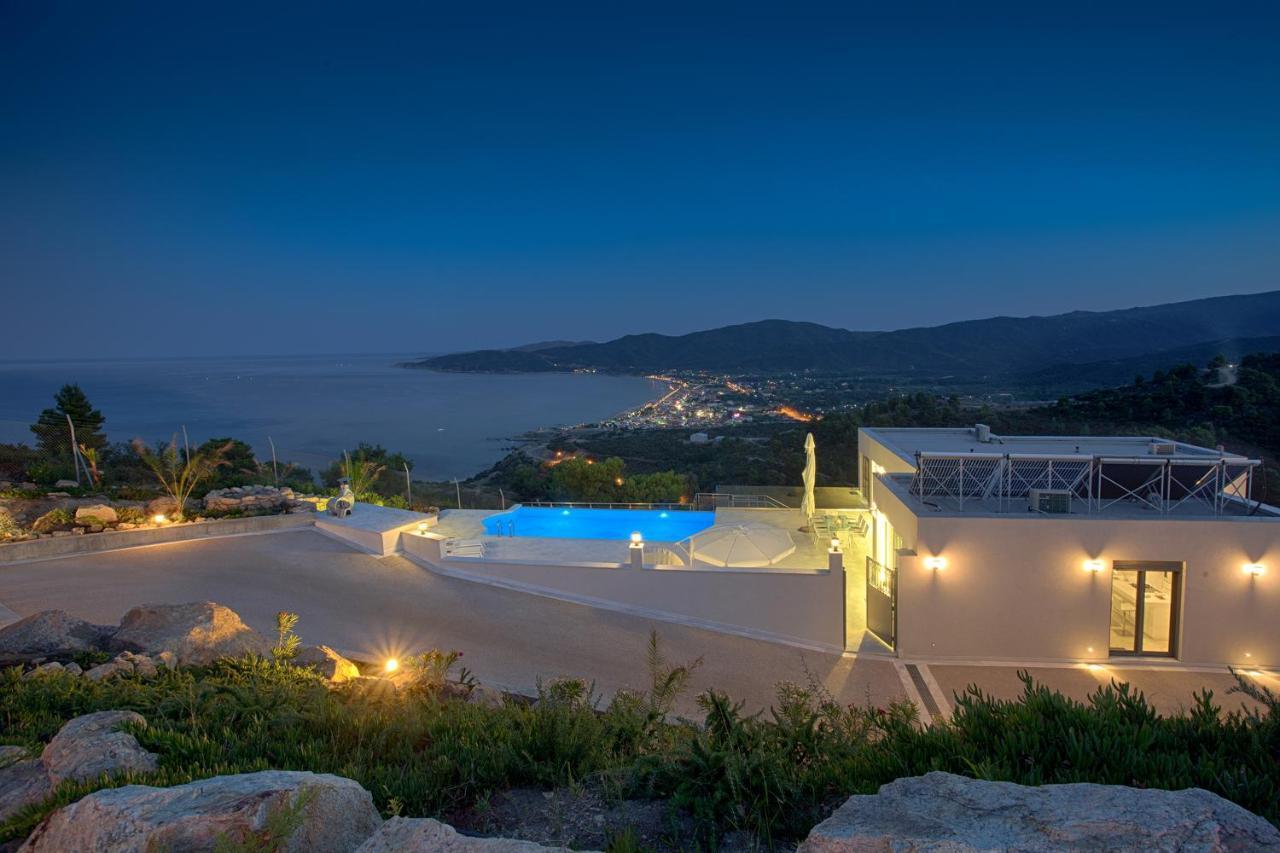 Villa White Pearl Sarti Bagian luar foto