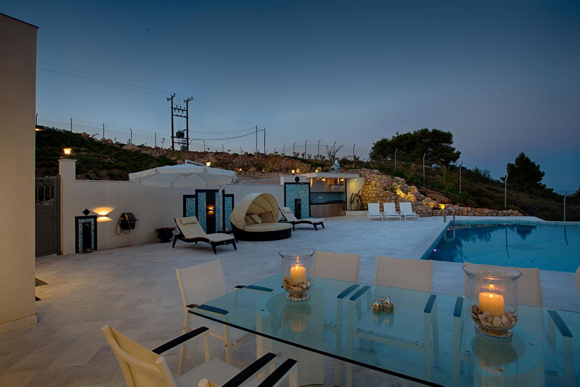 Villa White Pearl Sarti Bagian luar foto